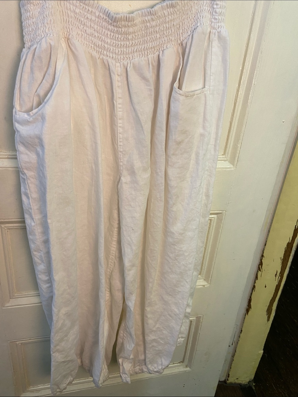 Nomad brand linen pants White